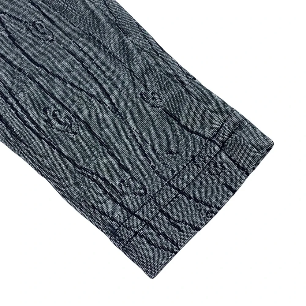 Rabbit Rabbit Rabbit Designs Long Sleeve Button Down Dress/Tunic Gray Abstract 6 - Picture 3 of 9